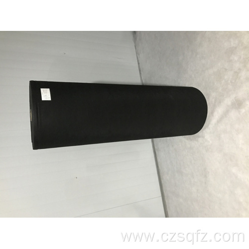 Black conventional non-woven fabric